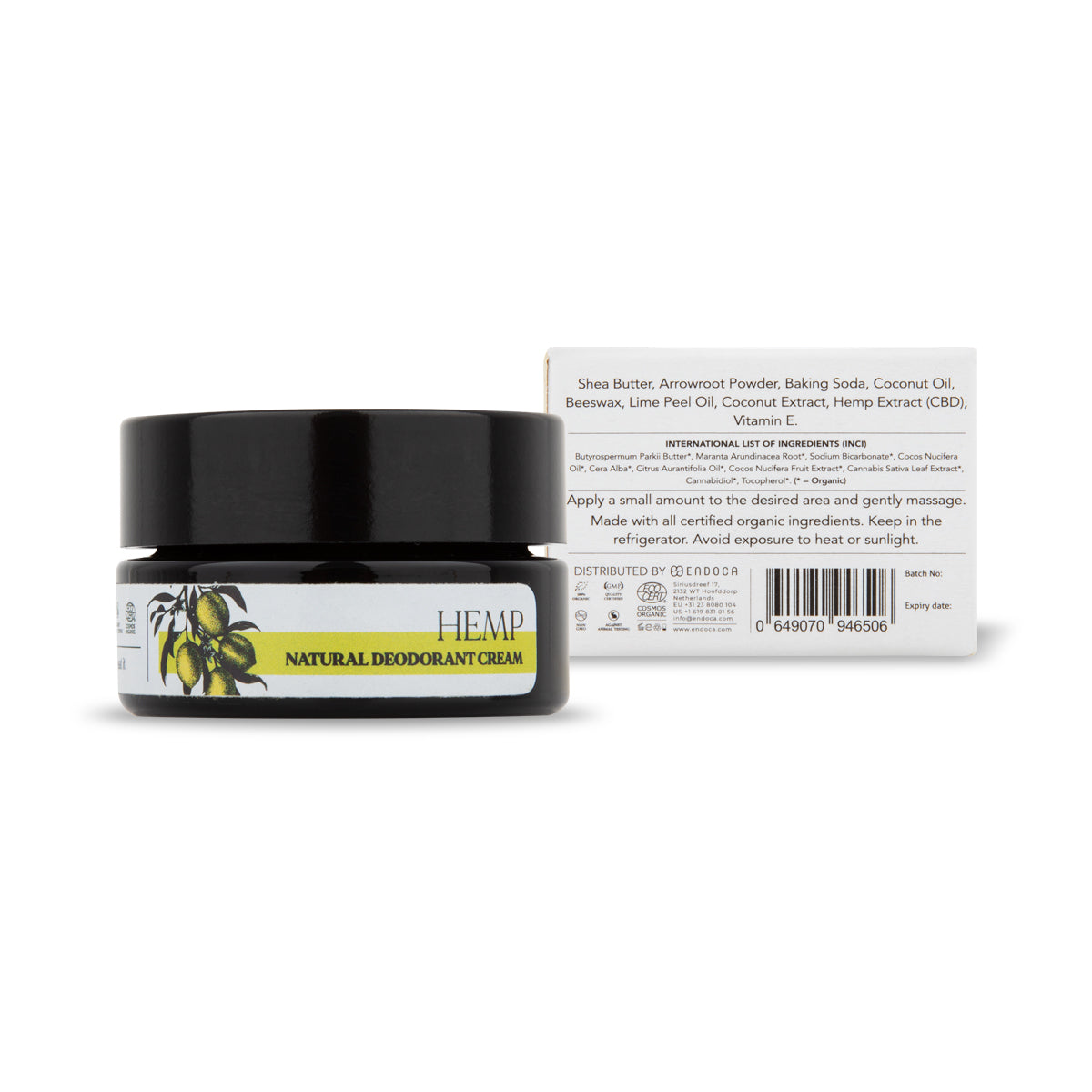 Endoca Náttúrulegur Svitalyktareyðir 100mg CBD